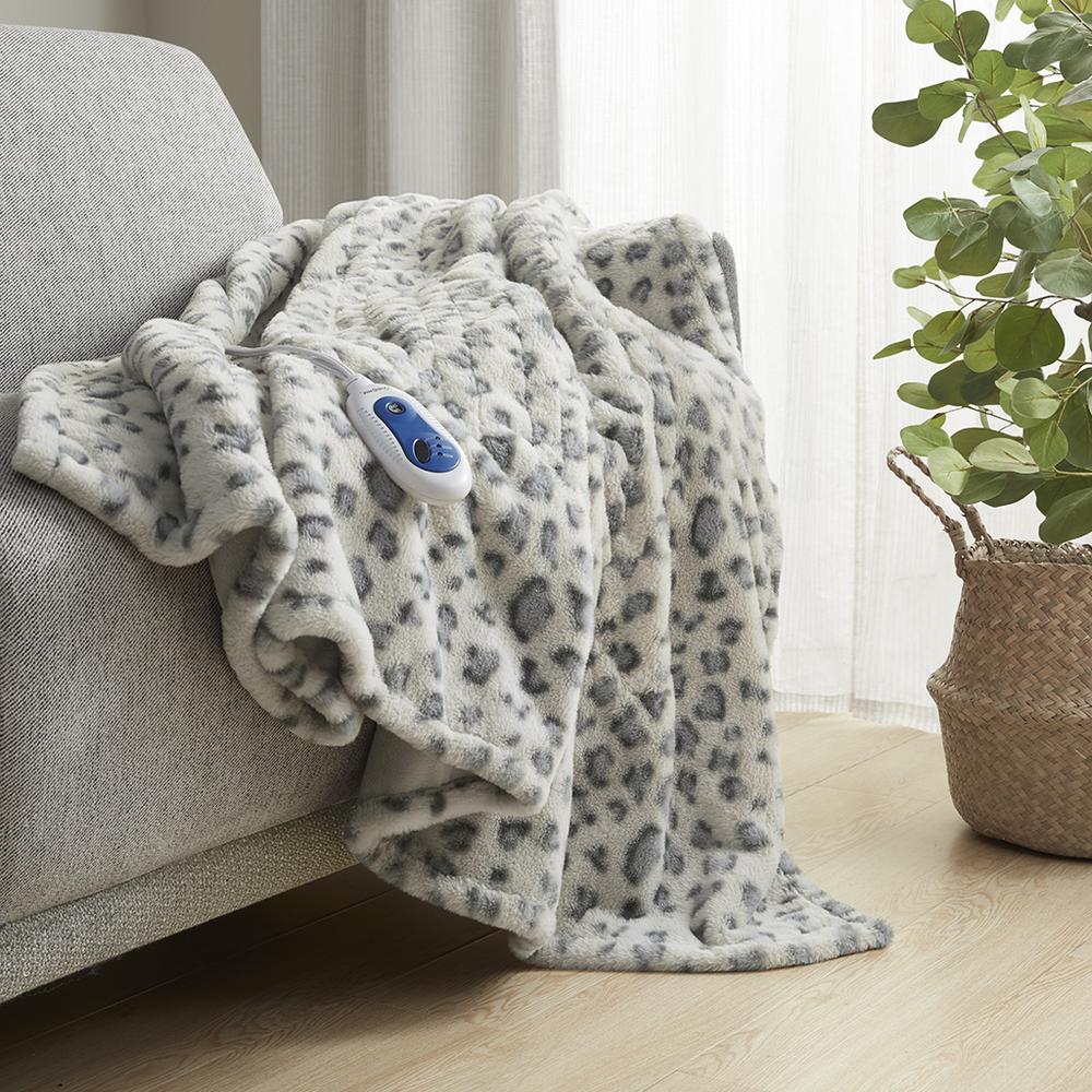 Oversized Faux Fur Heated Throw. Picture 4