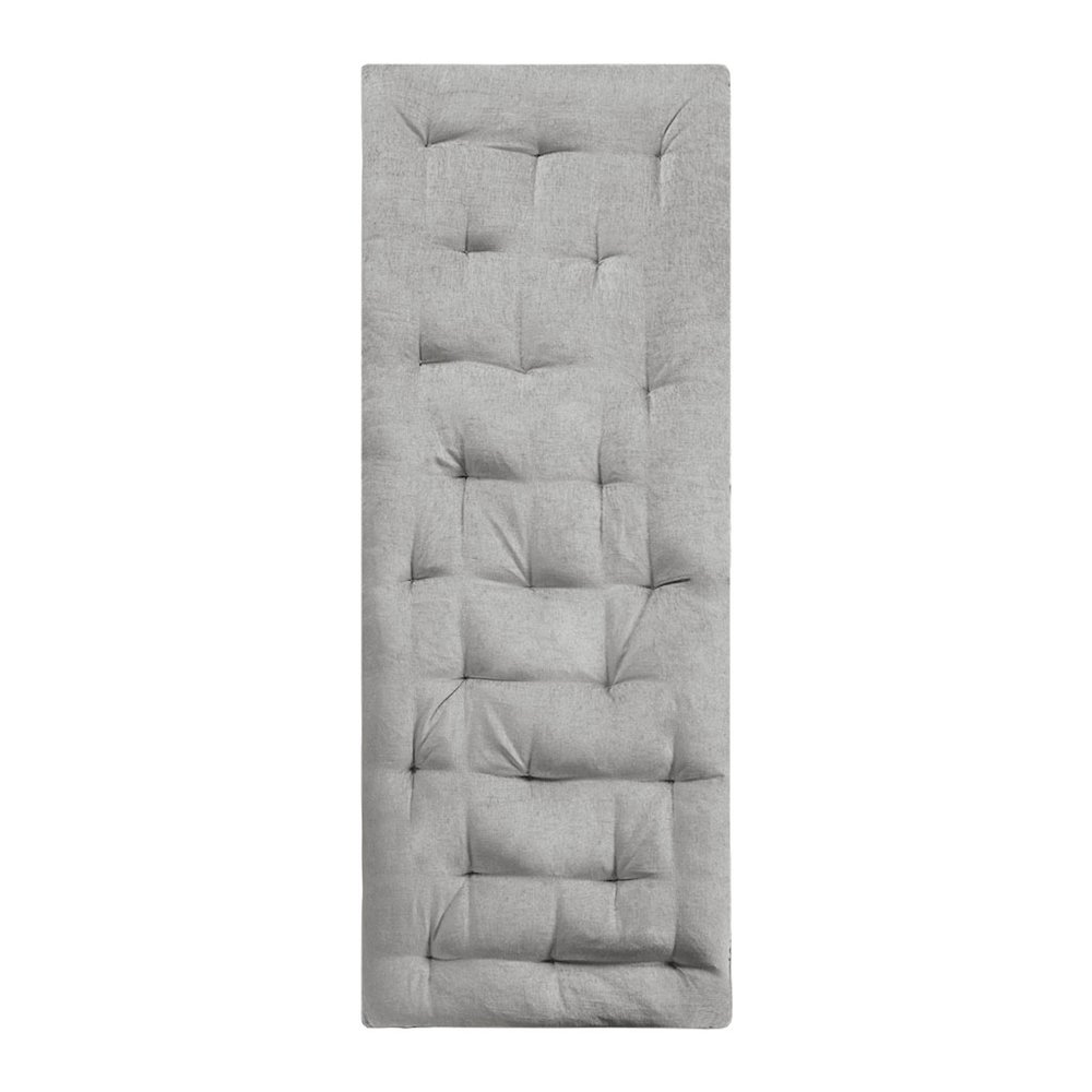 Luxe Grey Chenille Lounge Floor Pillow, Belen Kox. Picture 1