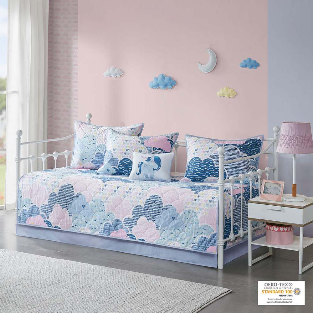 6 Piece Cotton Reversible Daybed Set. Picture 4