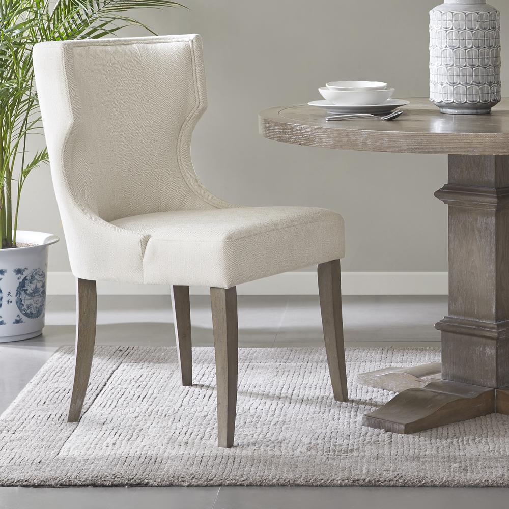 Upholstered Wingback Dining Chair. Picture 4