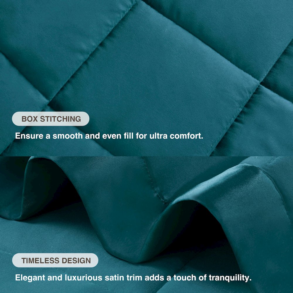 Windom Lightweight Down Alternative Blanket with Satin Trim. Picture 4