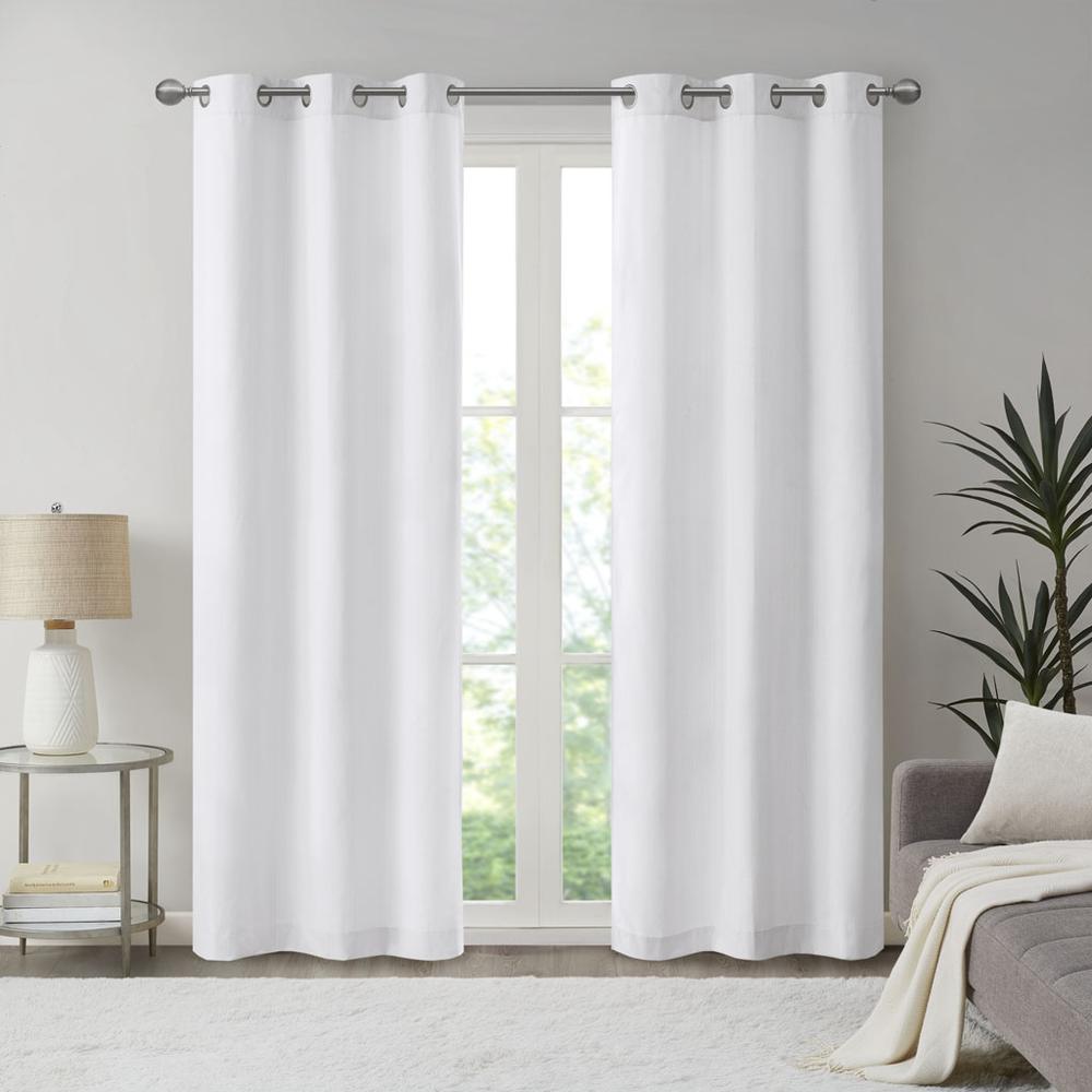 Basketweave Room Darkening Curtain Panel Pair. Picture 4