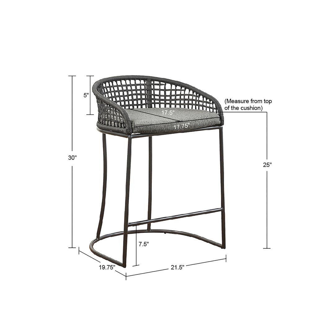 Woven Counter Stool 25". Picture 4