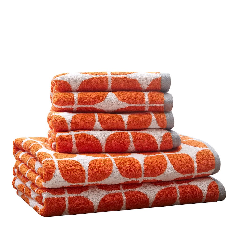Cotton Jacquard Bath Towel 6 Piece Set. Picture 1