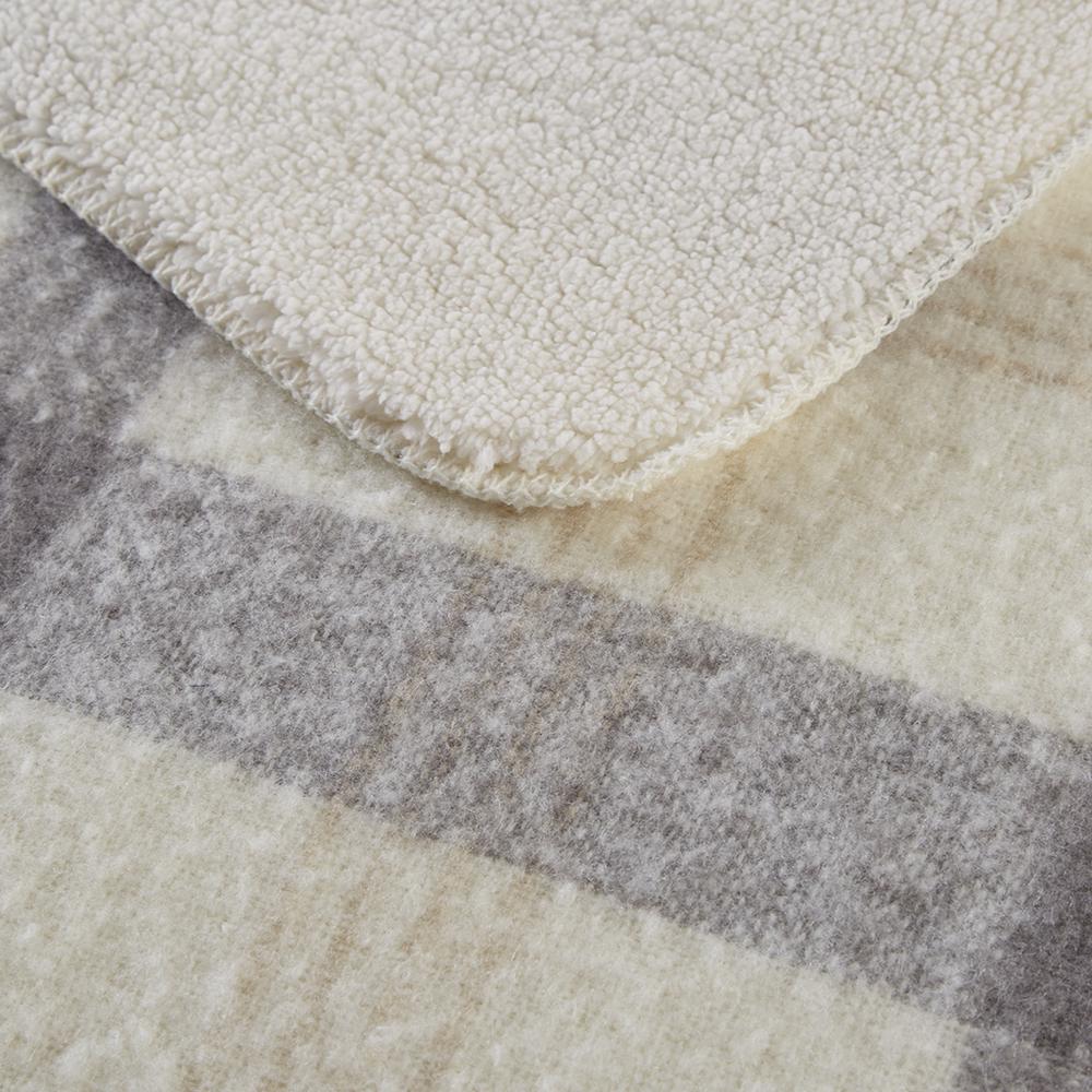 Faux Mohair to Sherpa Throw. Picture 5