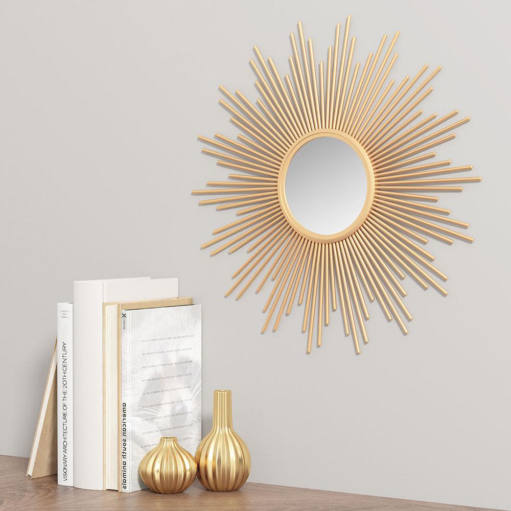 Sunburst Wall Decor Mirror 14.5"D. Picture 2