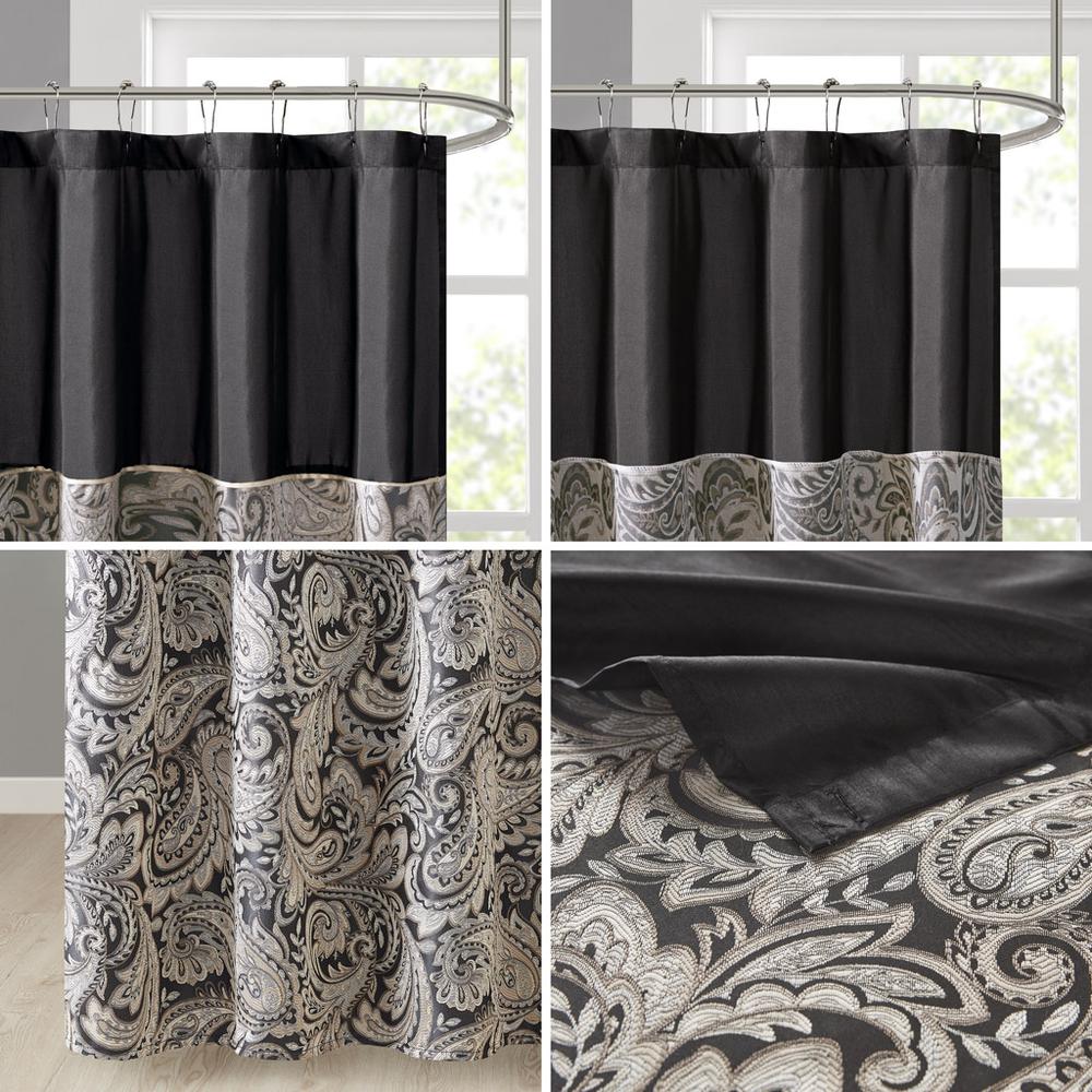 Jacquard Shower Curtain. Picture 1