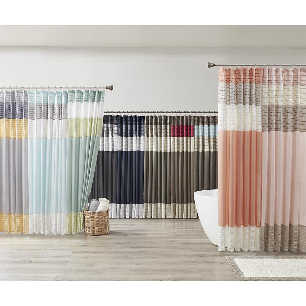 Faux Silk Shower Curtain. Picture 5