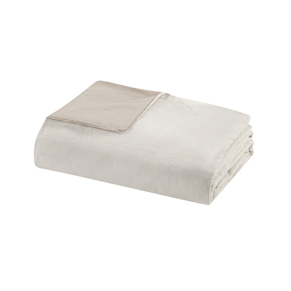 3 Piece Organic Cotton Oversized Duvet Cover Set. Picture 2