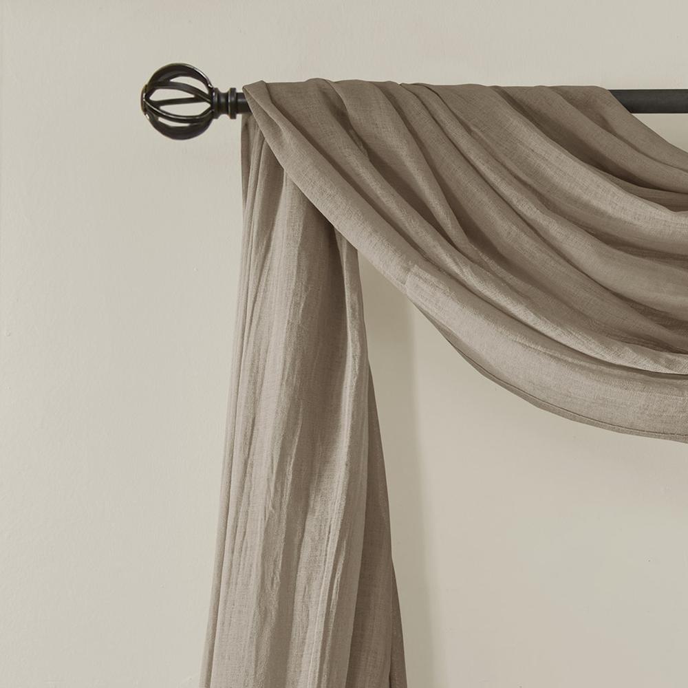 Solid Crushed Scarf Sheer. Picture 3
