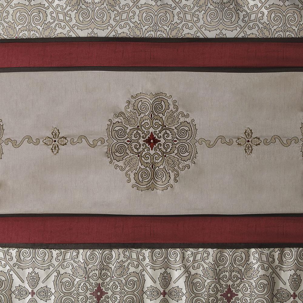 Embroidered Shower Curtain. Picture 1