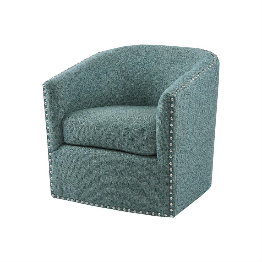 Indigo Teal Swivel Chair, Belen Kox. Picture 2