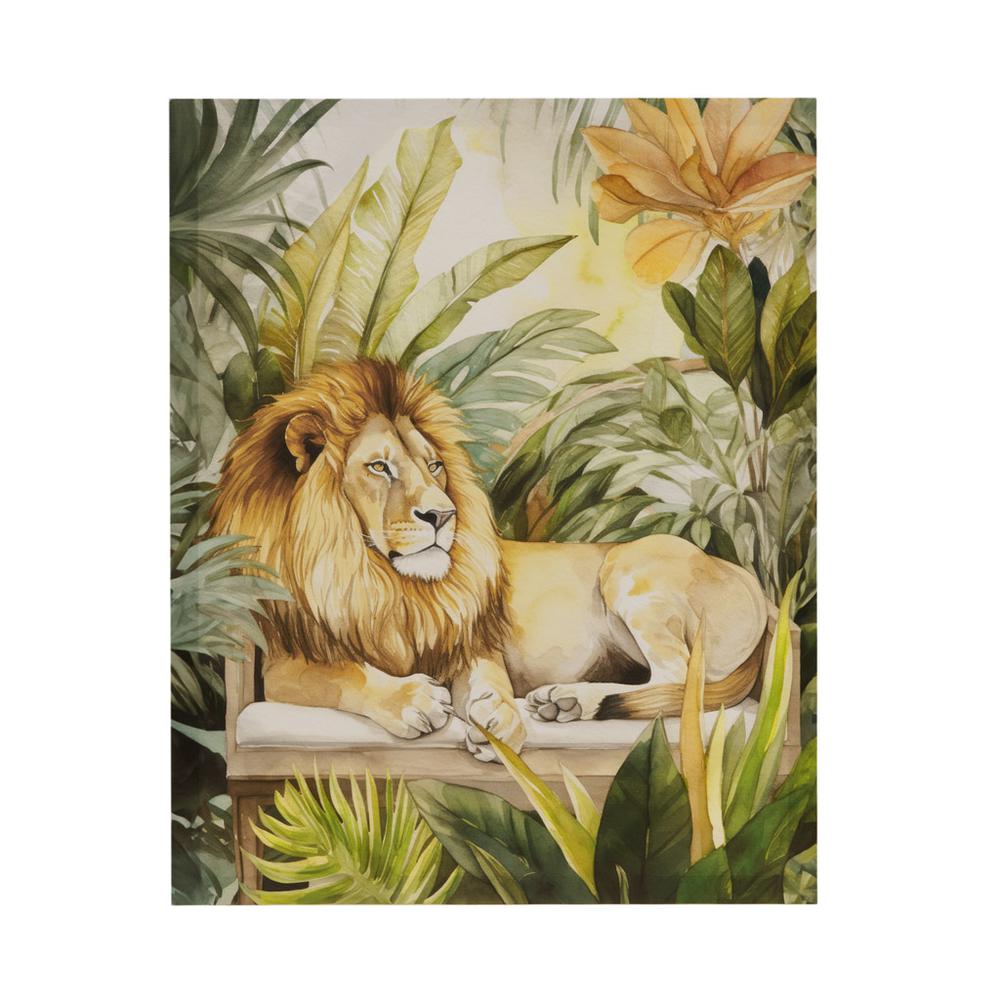 Jungle Lion Canvas Wall Art. Picture 1