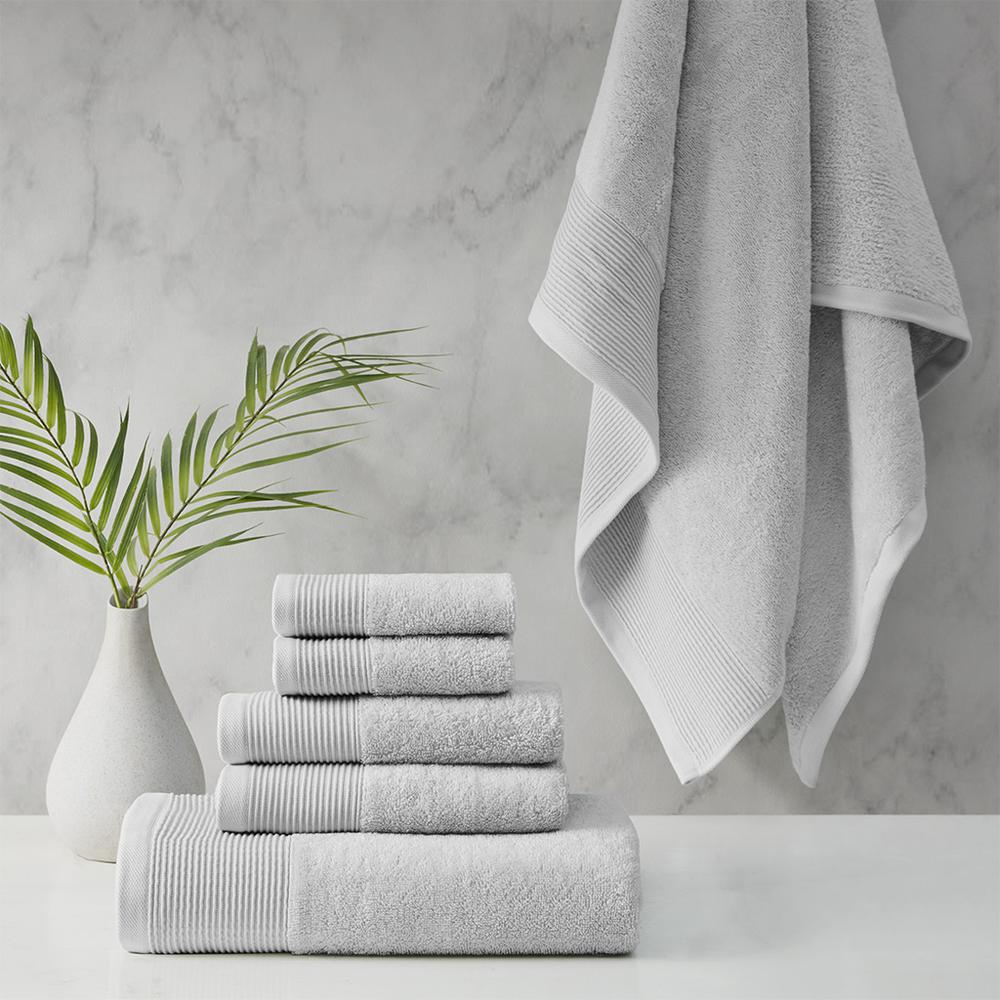 Cotton Tencel Blend Antimicrobial 6 Piece Towel Set. Picture 4