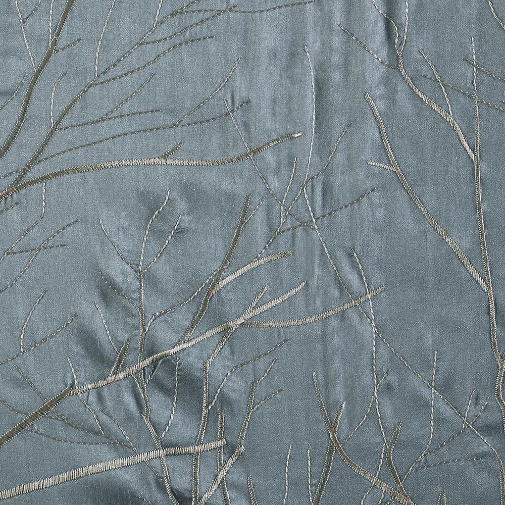 Faux Silk Embroidered Window Valance. Picture 3