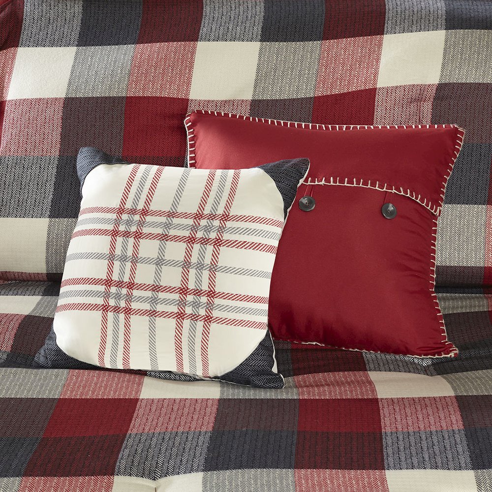 7 Piece Herringbone Comforter Set. Picture 5
