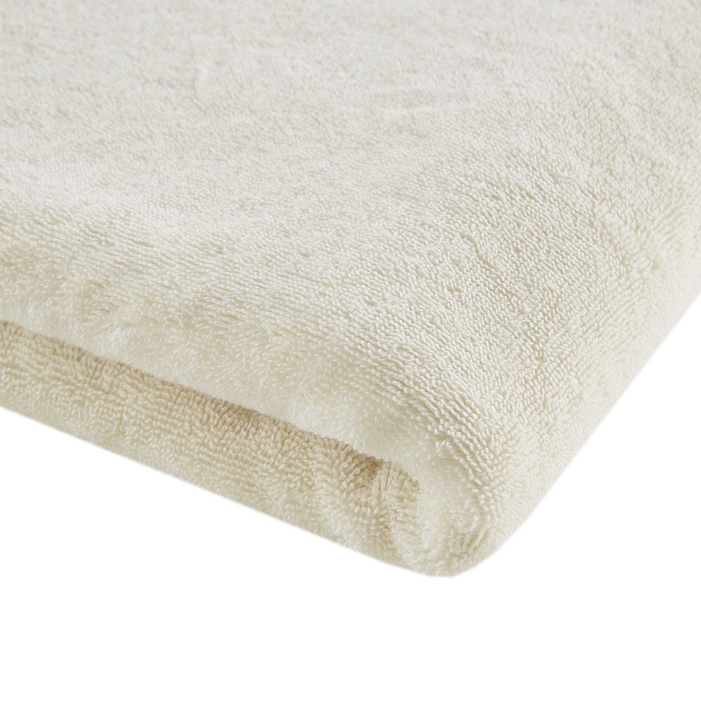 100% Cotton Bath Sheet 2 Piece Set in Natural Color. Picture 1