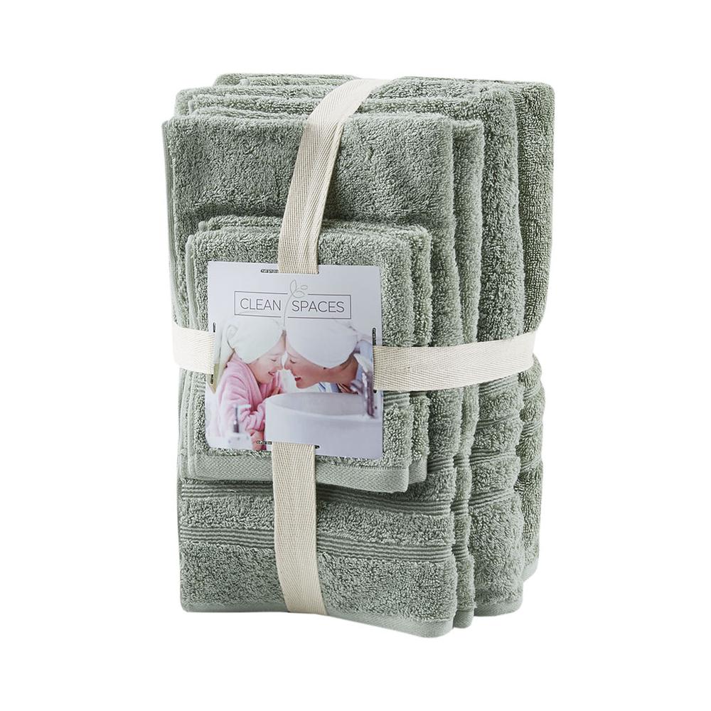 Sustainable Antimicrobial Bath Towel 6 Piece Set. Picture 1
