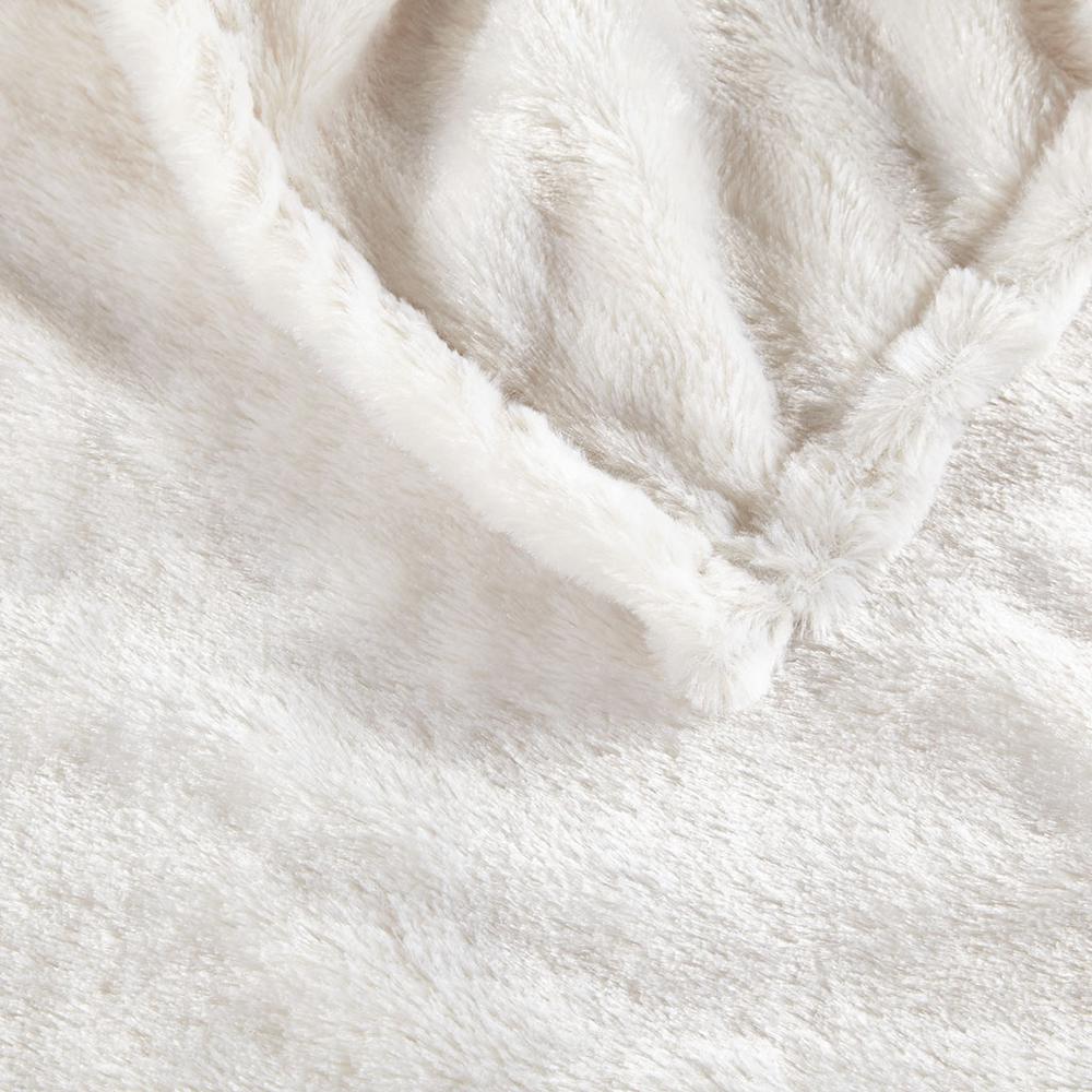 Faux Fur Heated Throw. Picture 2