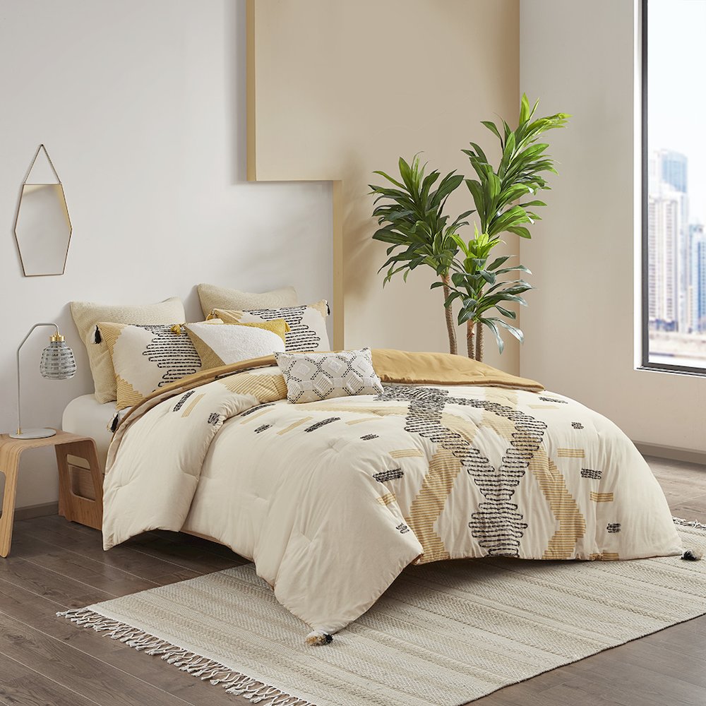 3 Piece Cotton Comforter Set. Picture 3
