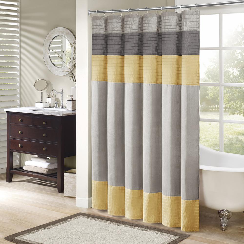 Faux Silk Shower Curtain. Picture 4