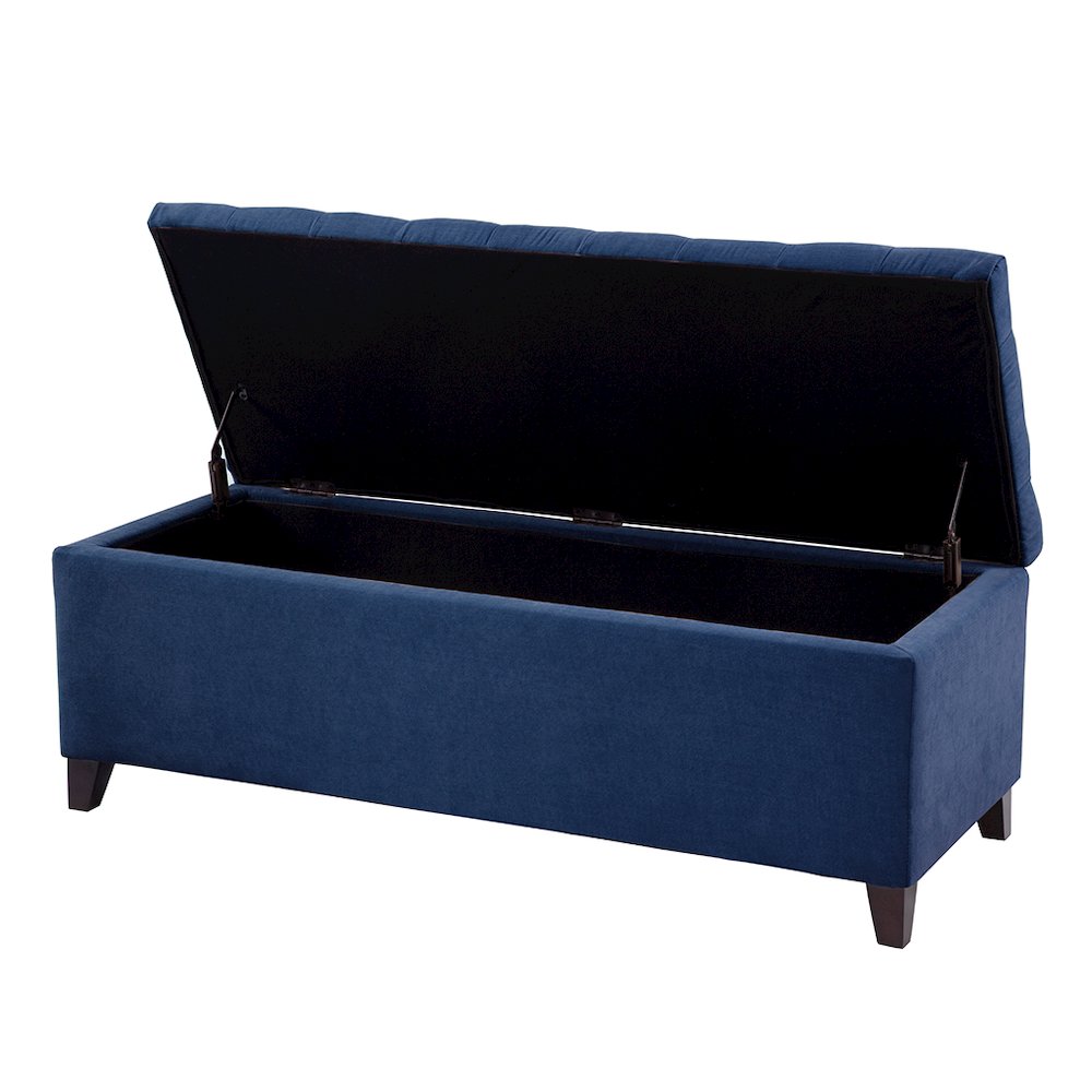 Tufted Top Soft Close Storage Bench. Picture 1