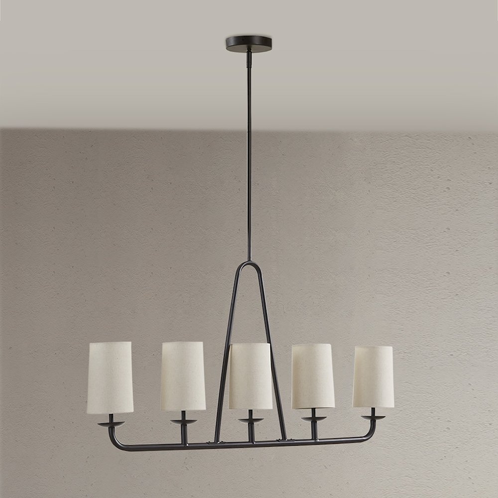 5-Light Linear Chandelier. Picture 4