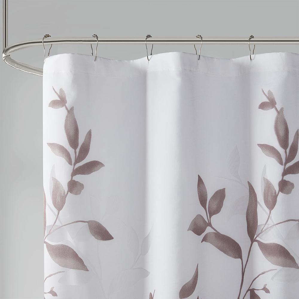 Burnout Printed Shower Curtain. Picture 5