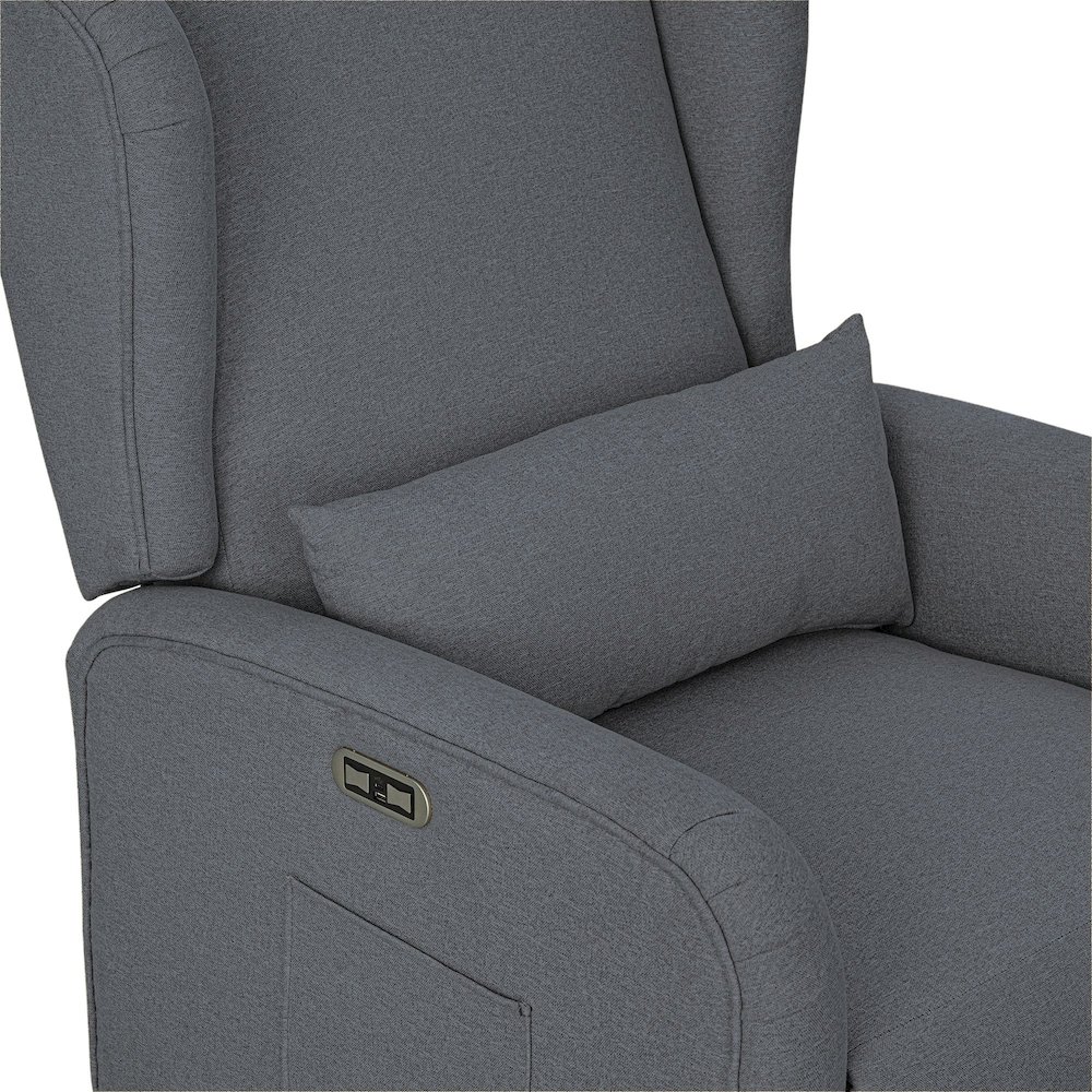 Candace Power Recliner 3-in-1 with Swivel, Glider, Charging Station. Picture 2