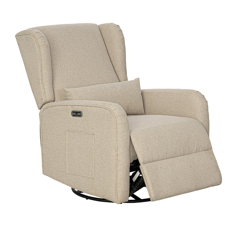 Candace Power Recliner, Beige color. Picture 5