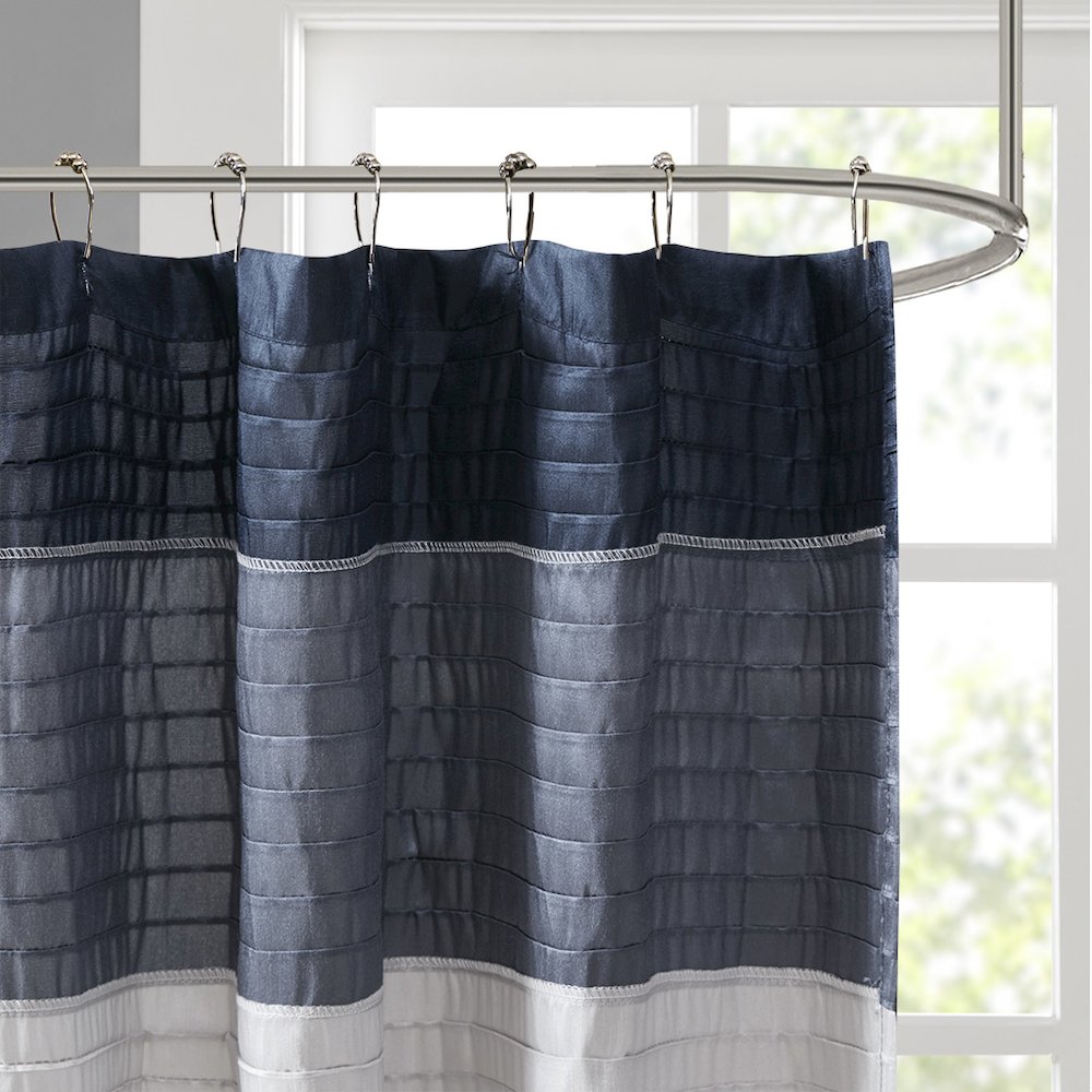 Faux Silk Shower Curtain. Picture 3