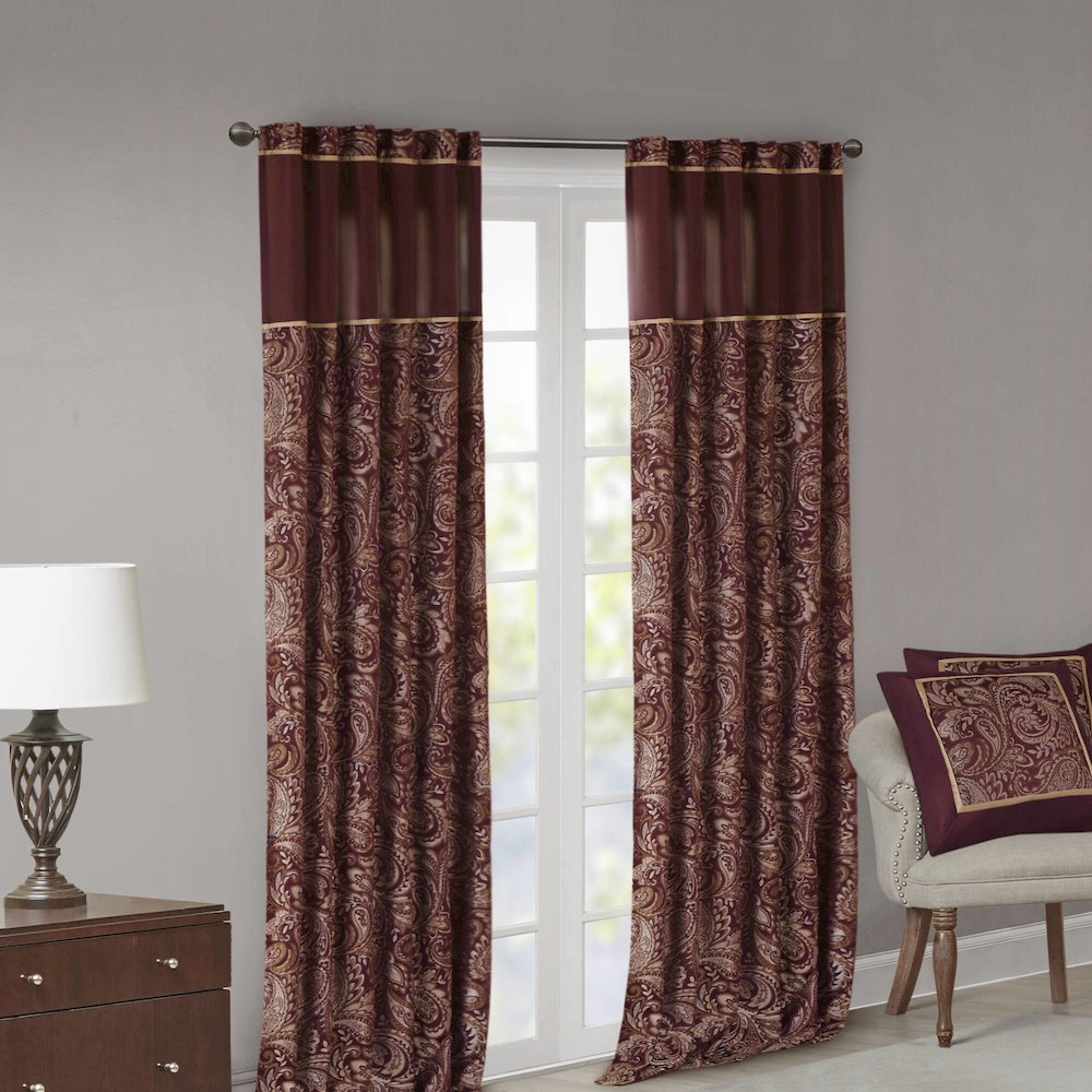 Jacquard Curtain Panel Pair. Picture 5