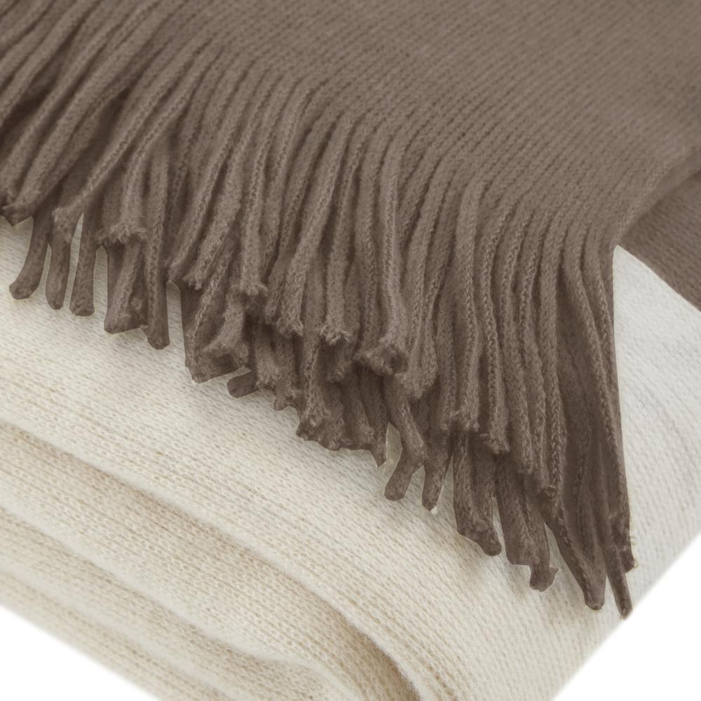 Color Block Faux Cashmere Throw. Picture 5