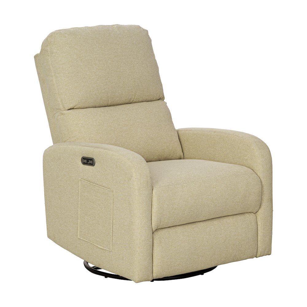 Power Recliner 3-in-1 with Swivel, Glider, USB Ports. Picture 3