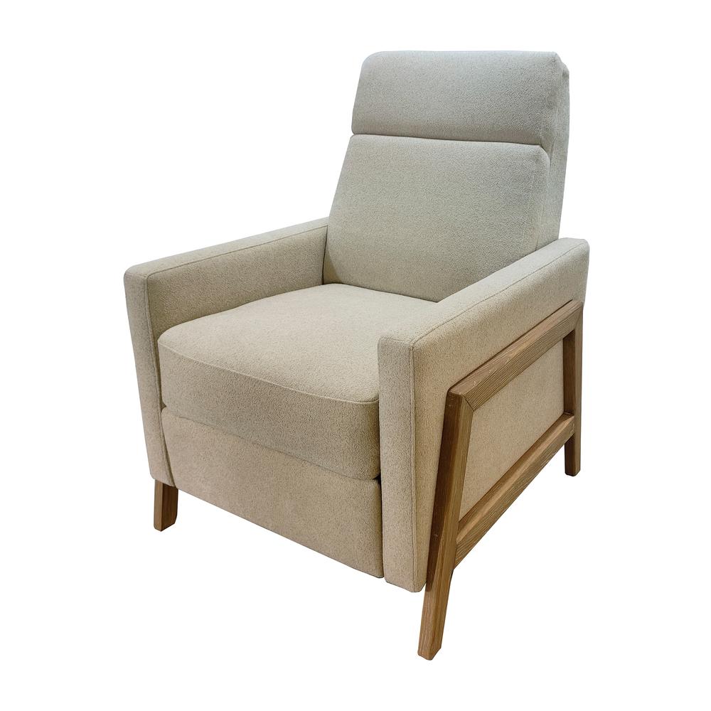 Recliner With Wood Frame. Picture 1