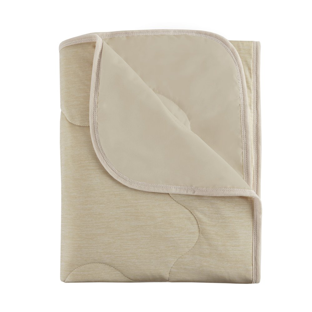 Cooling Touch Down Alternative Throw in Tan Color. Picture 1