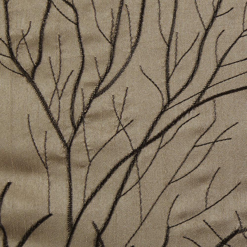 Tan Branch Embroidered Window Valance, Belen Kox. Picture 2