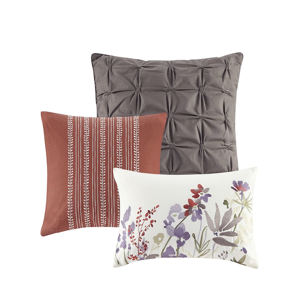 7 Piece Cotton Printed Comforter Set. Picture 3