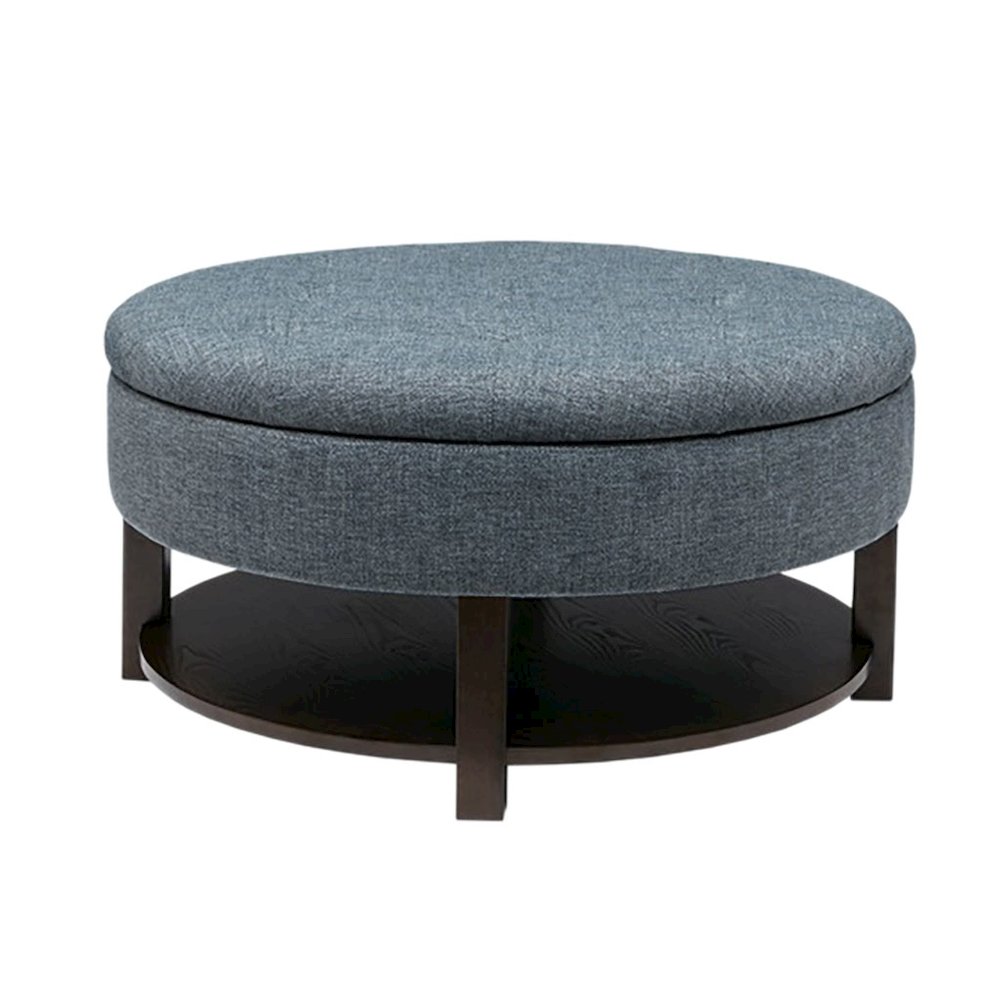 Round Storage Ottoman. Picture 3