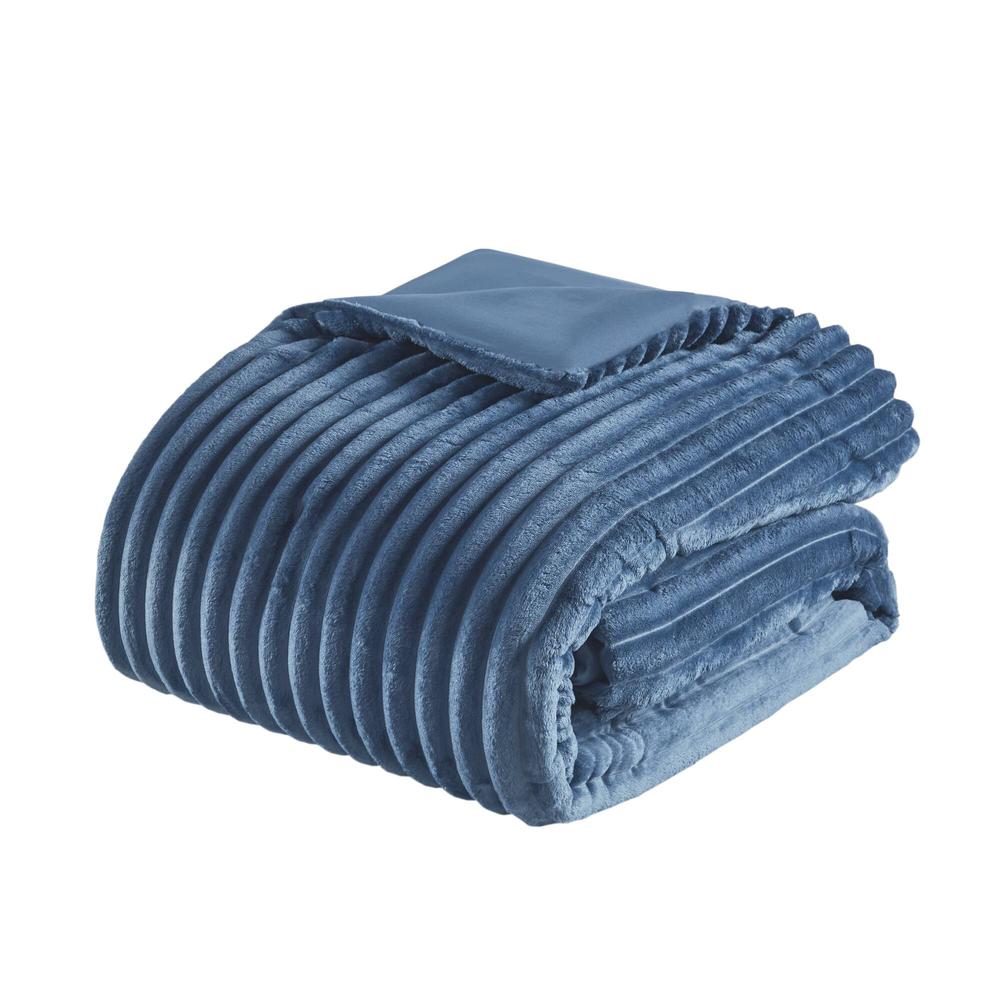 3 Piece Corded Plush Comforter Set. Picture 2
