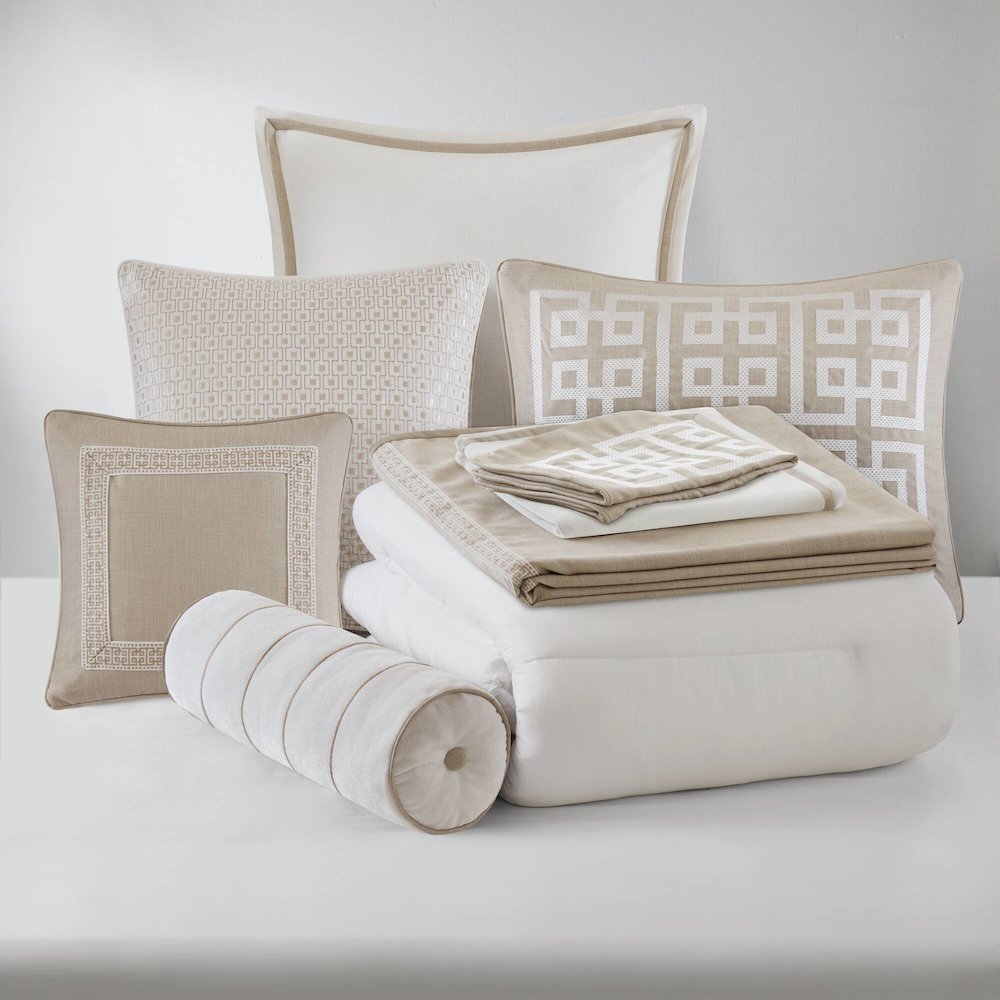 Jarvis Embroidery Oversized Duvet Style Comforter Set. Picture 3
