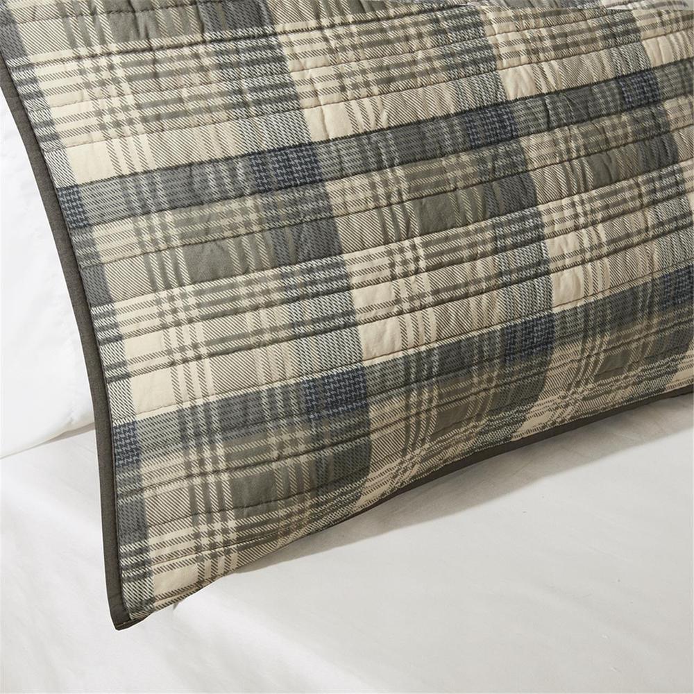 Tasha 100% Cotton Oversized Quilt Mini Set, Tan color. Picture 1