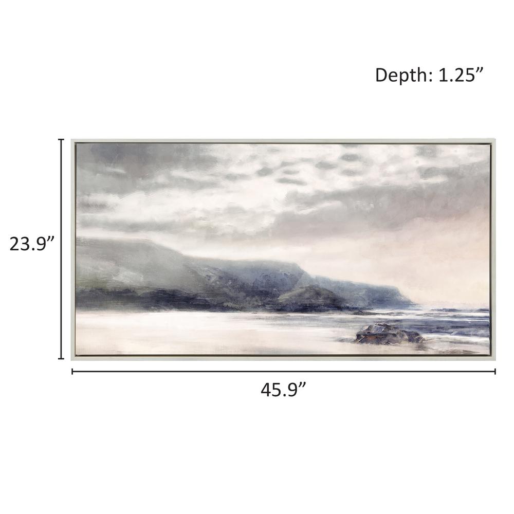 Hand Embellished Landscape Framed Canvas Wall Art. Picture 3