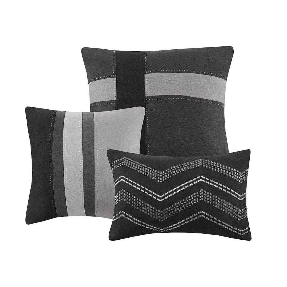 7 Piece Faux Suede Comforter Set. Picture 5