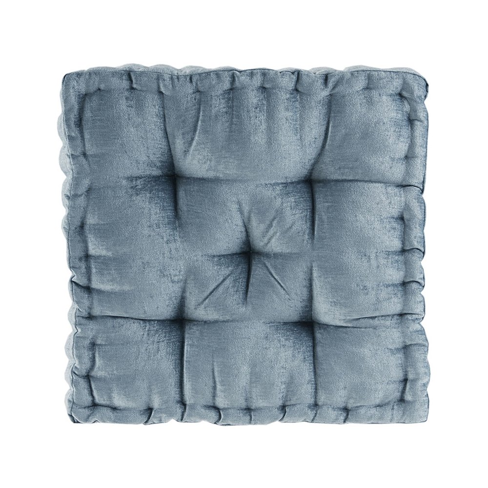 Poly Chenille Square Floor Pillow Cushion. Picture 3