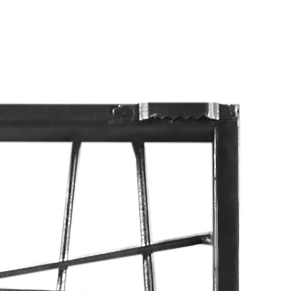 Distressed Black Metal Wall Decor. Picture 5