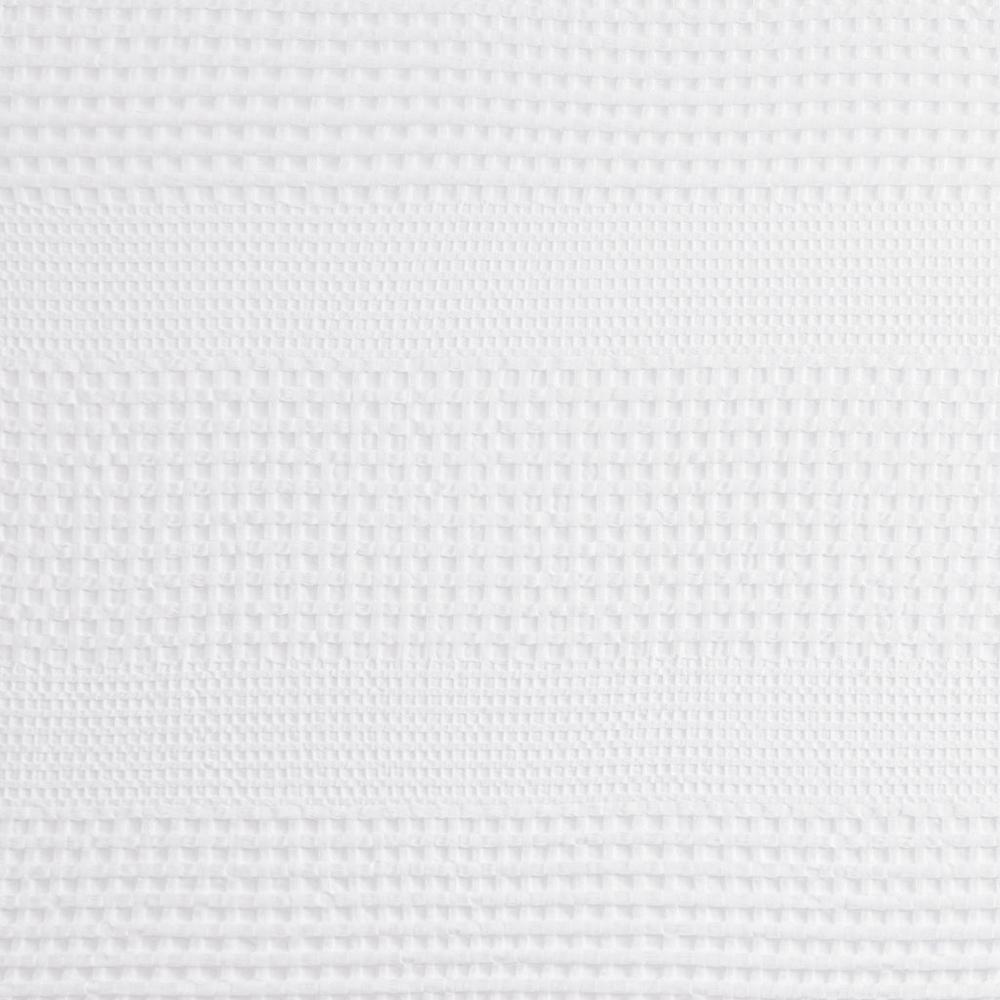 Super Waffle Textured Solid Shower Curtain. Picture 5
