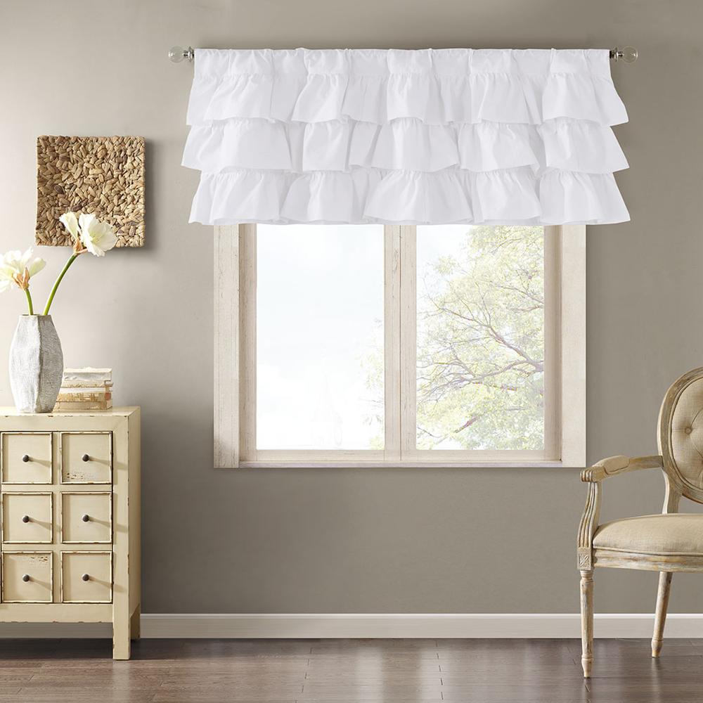 Cotton Oversized Ruffle Valance. Picture 1