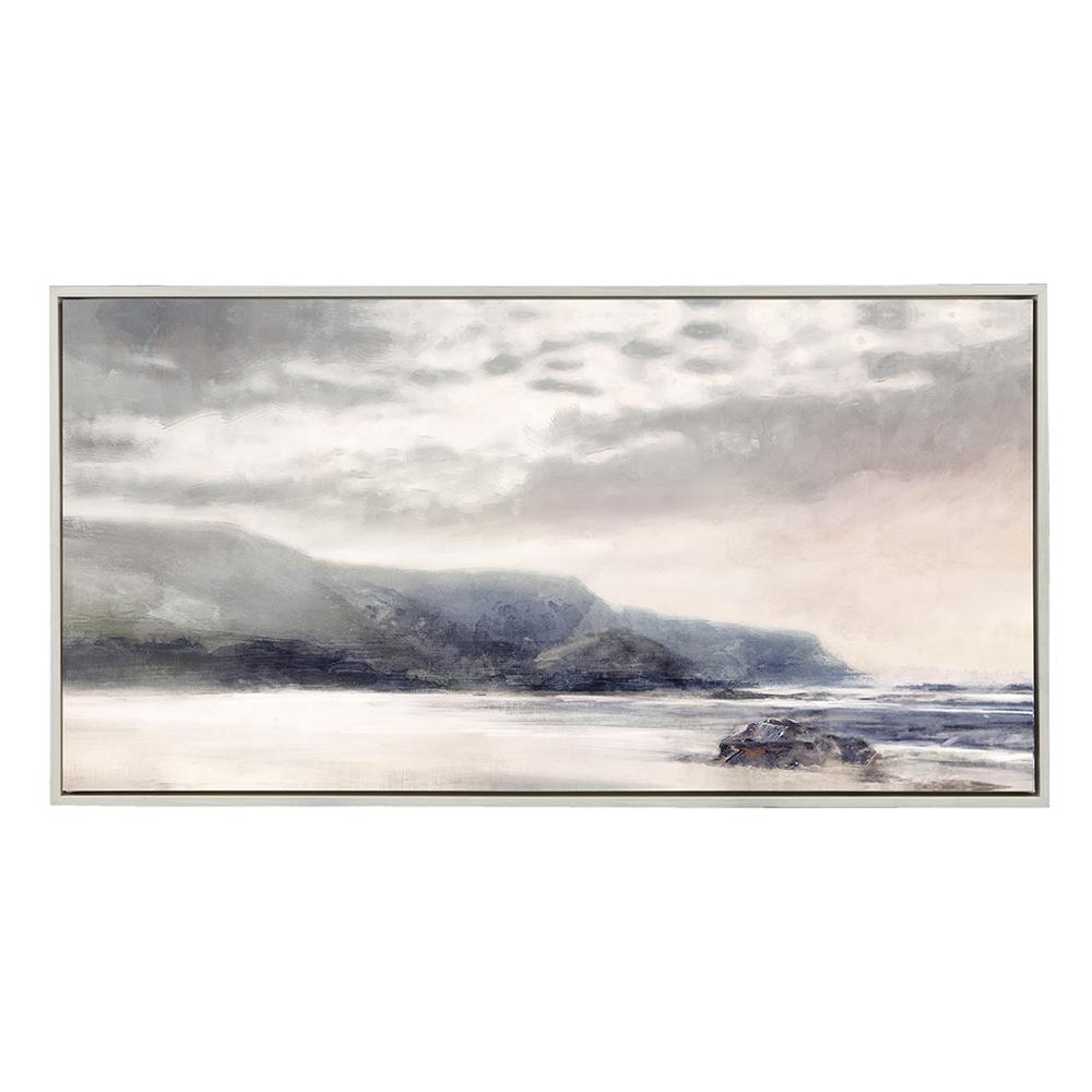 Hand Embellished Landscape Framed Canvas Wall Art. Picture 1