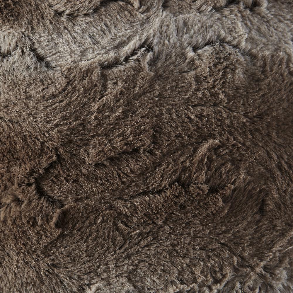 Faux Fur Square Pillow. Picture 4